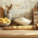 Freshly Made Gnocchi and Cavatelli in a Modern Kitchen