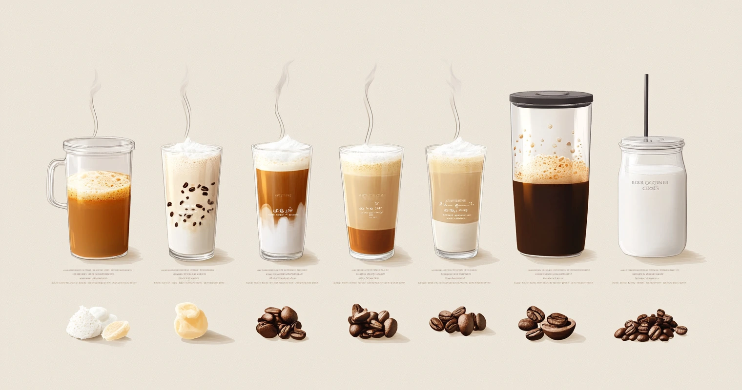A visual chart comparing coffee creamer calories and fat.