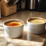 crème brûlée with caramelized sugar topping