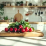 Fresh radishes