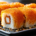 Sushi Rolls with Tobiko