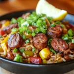 Cajun Sausage and Rice Skillet