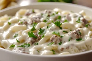 Cheesy Beef Pasta
