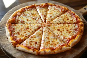 Freshly baked Costco-style cheese pizza-Costco pizza cost