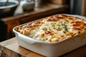 White Cheese Chicken Lasagna