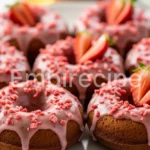 Baked Strawberry Donuts