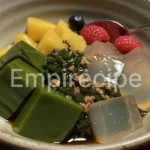 Matcha Anmitsu Gelatin Dessert