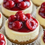 Mini Cherry Cheesecake Bites