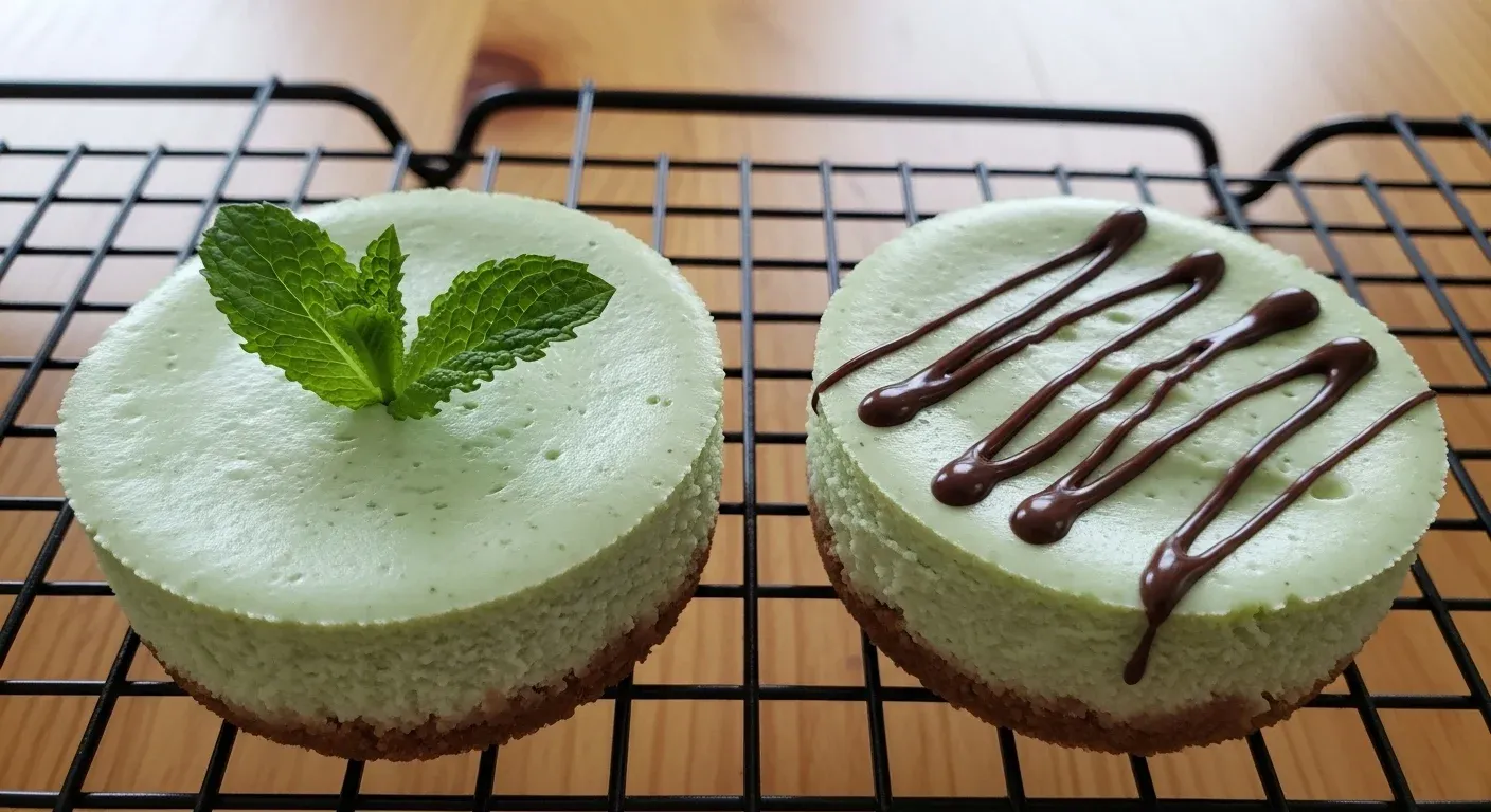Two Bite Minty Cheesecakes
