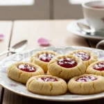 Flower Jam Thumbprint Cookies