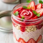 Strawberry Rhubarb Overnight Oats