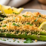 Panko Parmesan Baked Asparagus