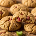 Brown Sugar Rhubarb Cookies
