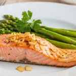 Garlic Salmon with Asparagus