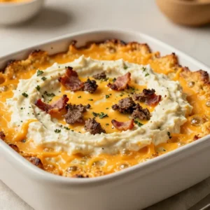 A bowl of Hissy Fit Dip served with tortilla chips on a rustic table